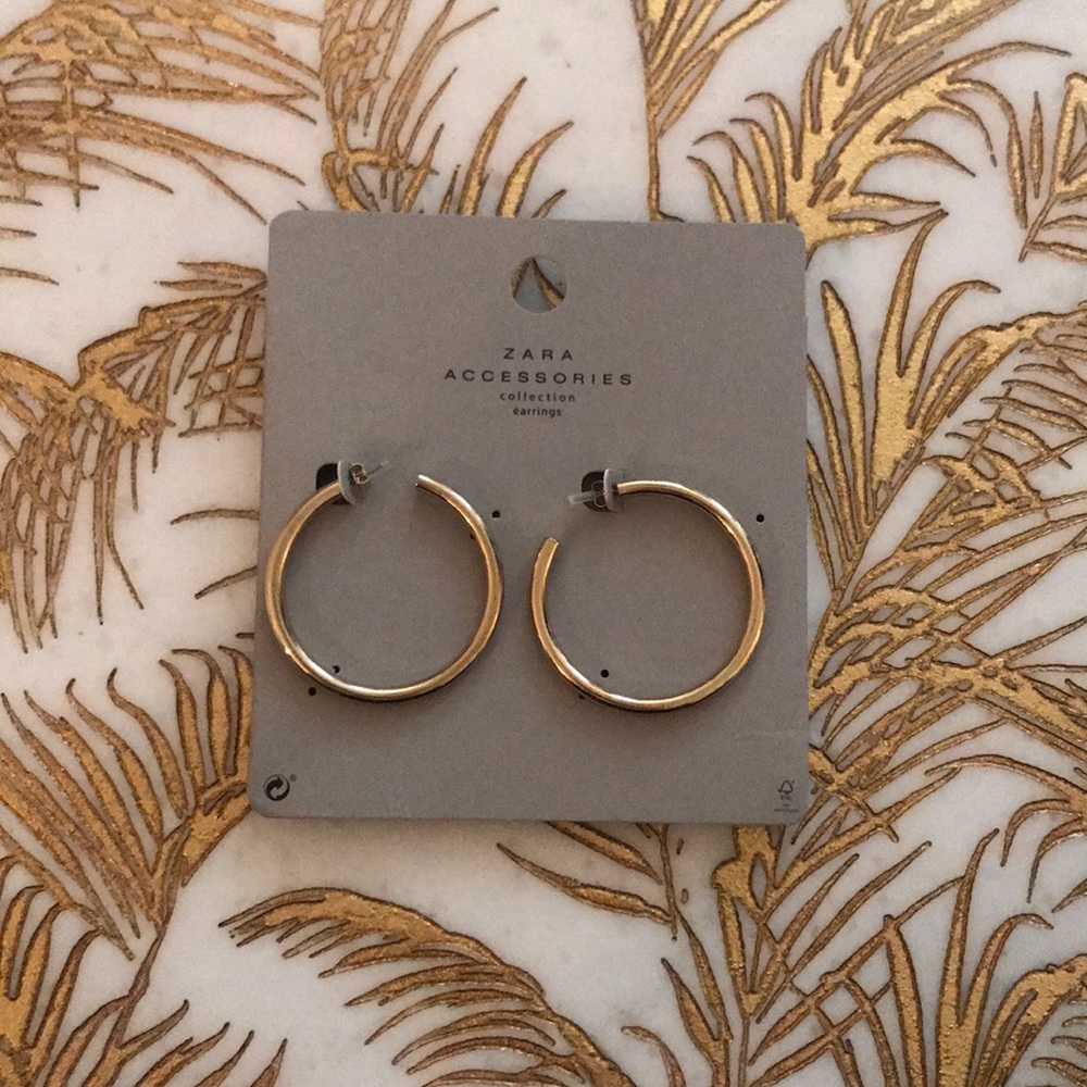Zara Collection Brass Earrings